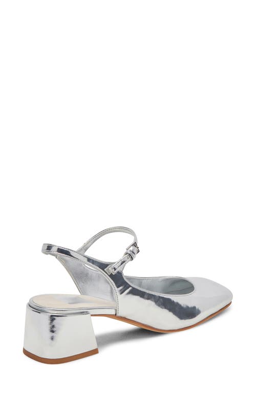 Dolce Vita Maggi Ankle Strap Pump In Silver Specchio Stella