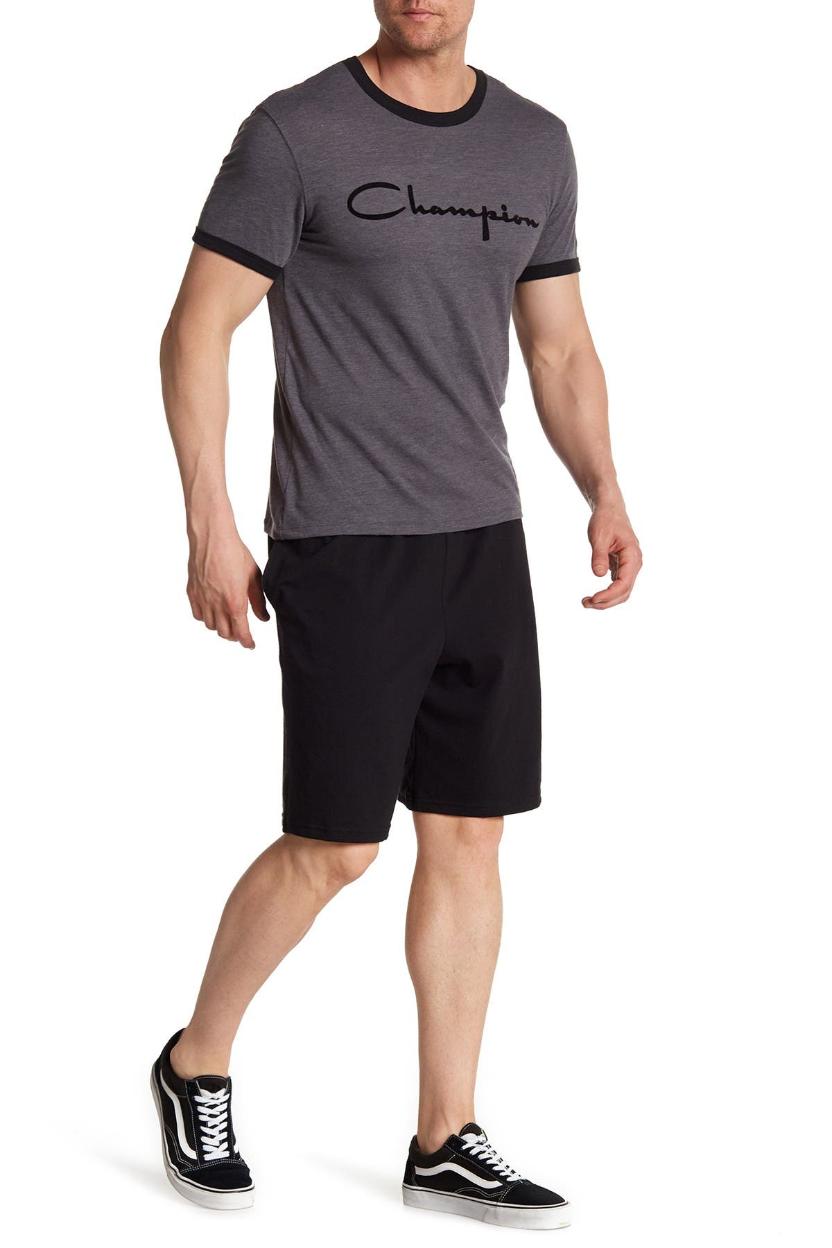 champion classic jersey shorts