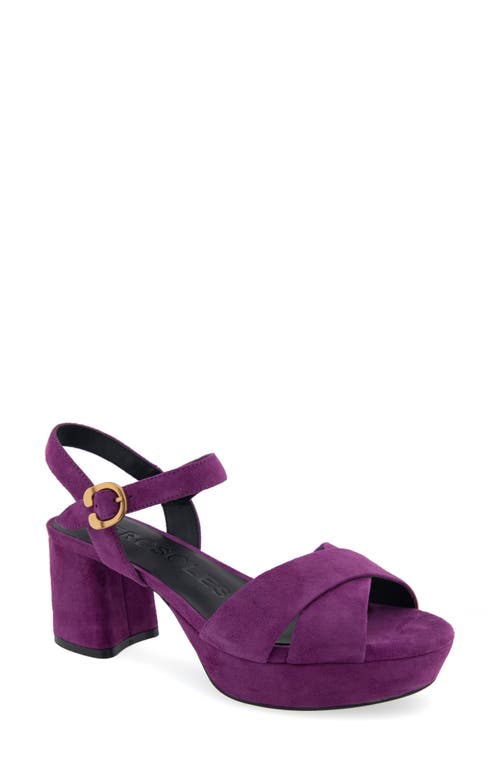 Cosmos Sandal - Wide Width Available in Dark Purple Suede
