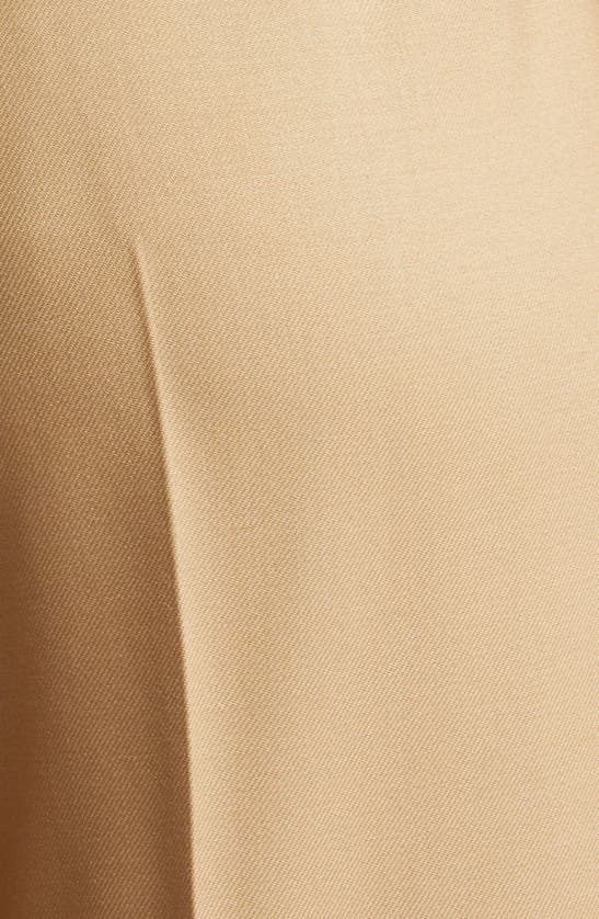 Shop Max Mara Senna Virgin Wool Wide Leg Pants In Honey