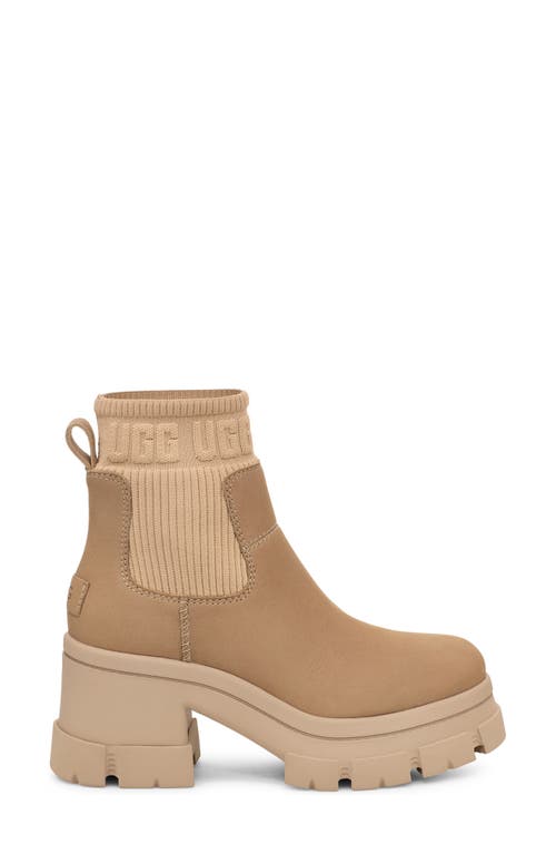 Shop Ugg(r) Brooklyn Platform Chelsea Boot In Mustard Seed