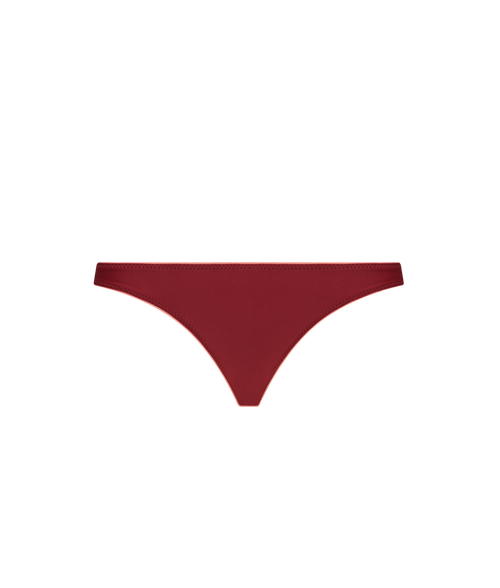 Ansea The Reversible Cheeky Bottom In Pink/maroon