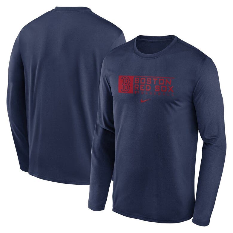 Boston Red Sox Navy Long Sleeve 2 Sox Shirt – 19JerseyStreet