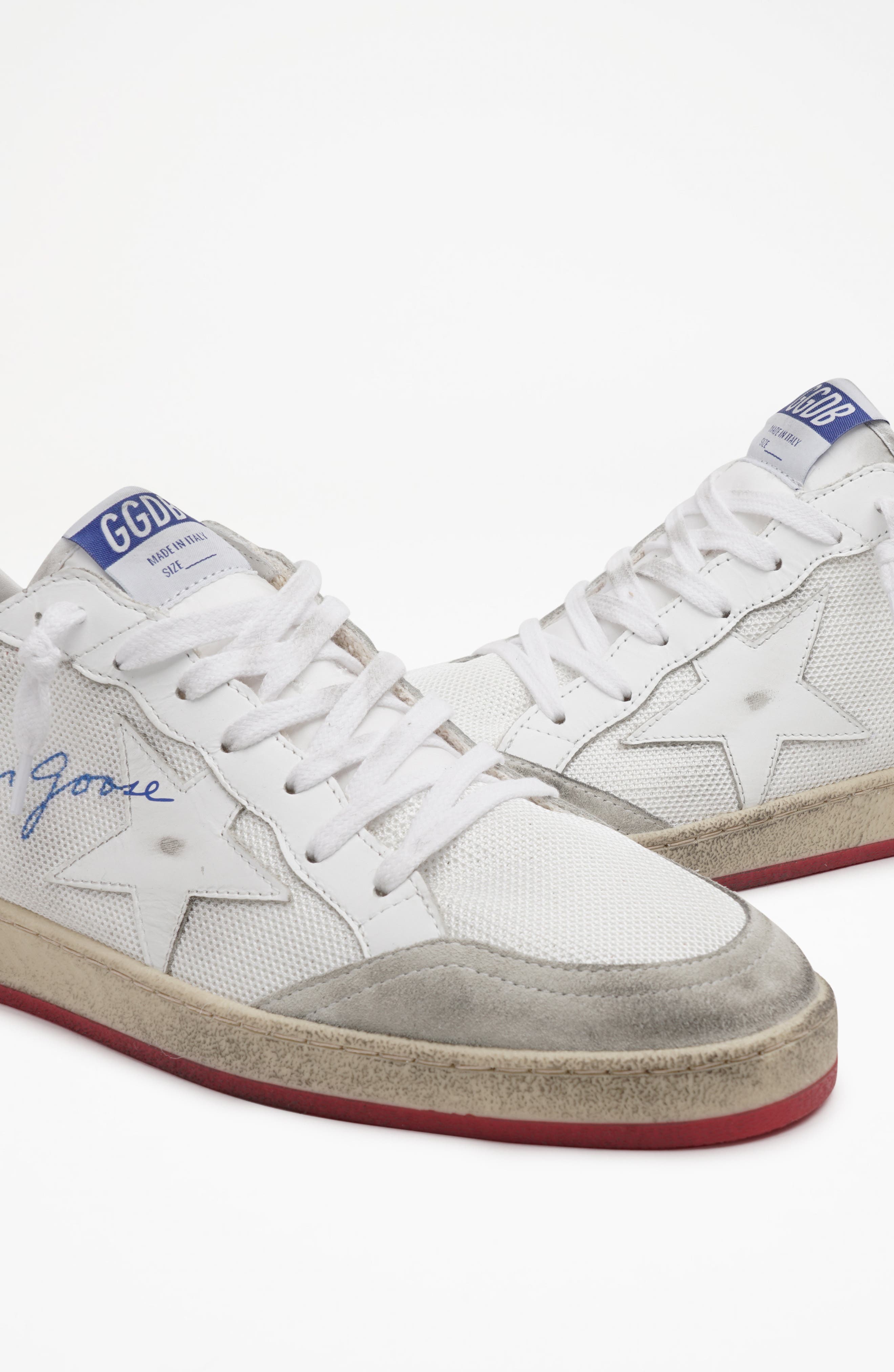 Golden Goose mid star heren sneakers grijs vind je in Sneakerstad