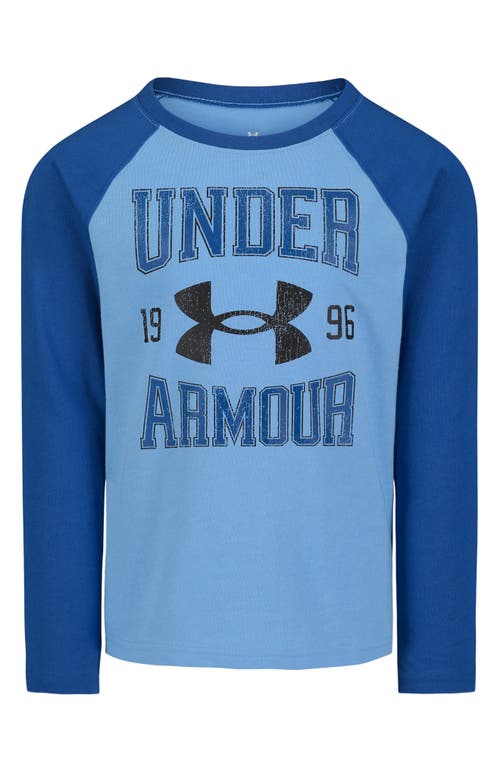 Shop Under Armour Kids' Colorblock Long Sleeve Graphic T-shirt In Horizon Blue