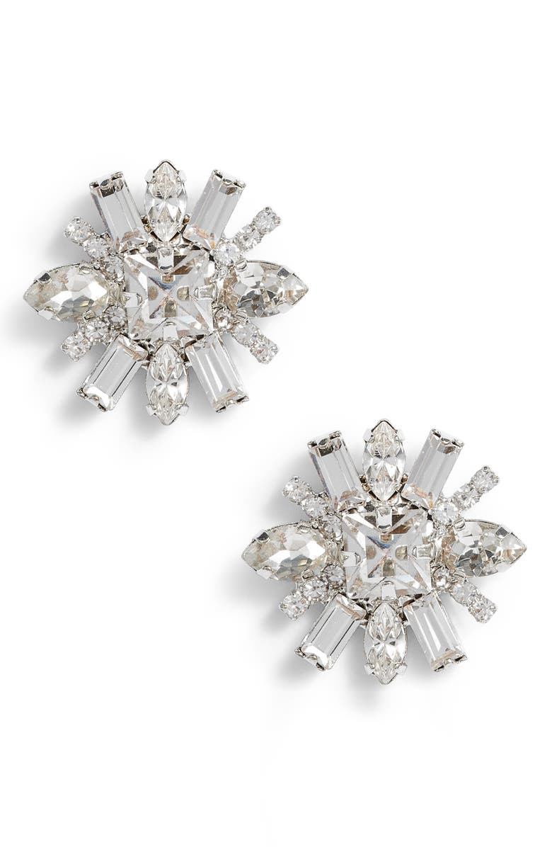 CRISTABELLE Multi Crystal Post Earrings | Nordstrom