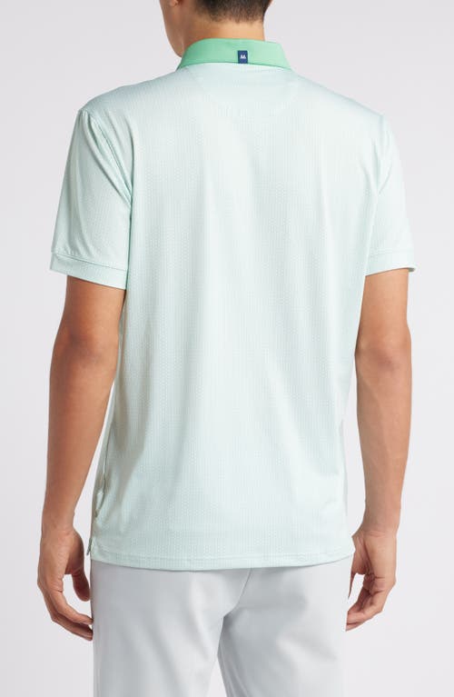 Mizzen + Main Mizzen+main Versa Performance Polo In Lime Triangle Geo
