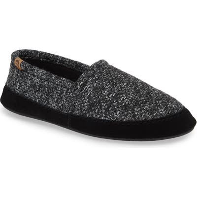 Acorn Moc Slipper, Black