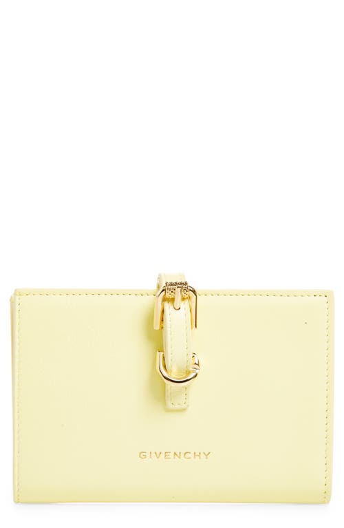 Givenchy Voyou Leather Bifold Wallet in Soft Yellow at Nordstrom