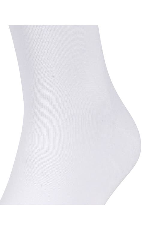 Falke Gender Inclusive Run Crew Socks In White