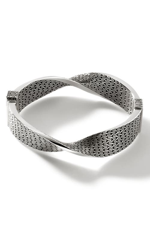 John Hardy Classic Chain Twist Bangle in Silver at Nordstrom