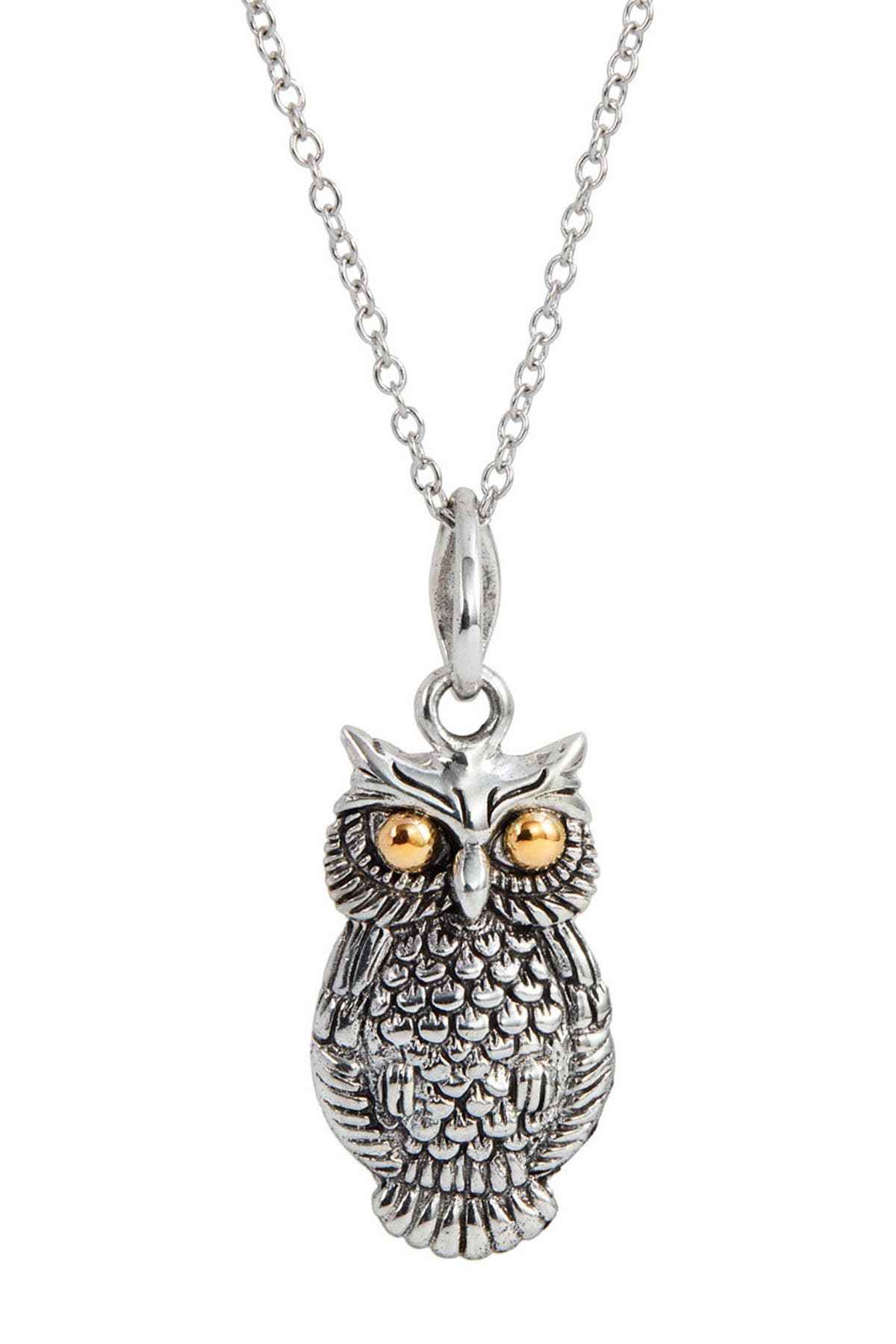 18k Gold Sterling Silver Owl Pendant Necklace Nordstromrack