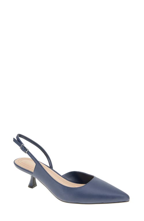 Shop Bcbgeneration Kittie Slingback Kitten Heel Pump In Dark Ink