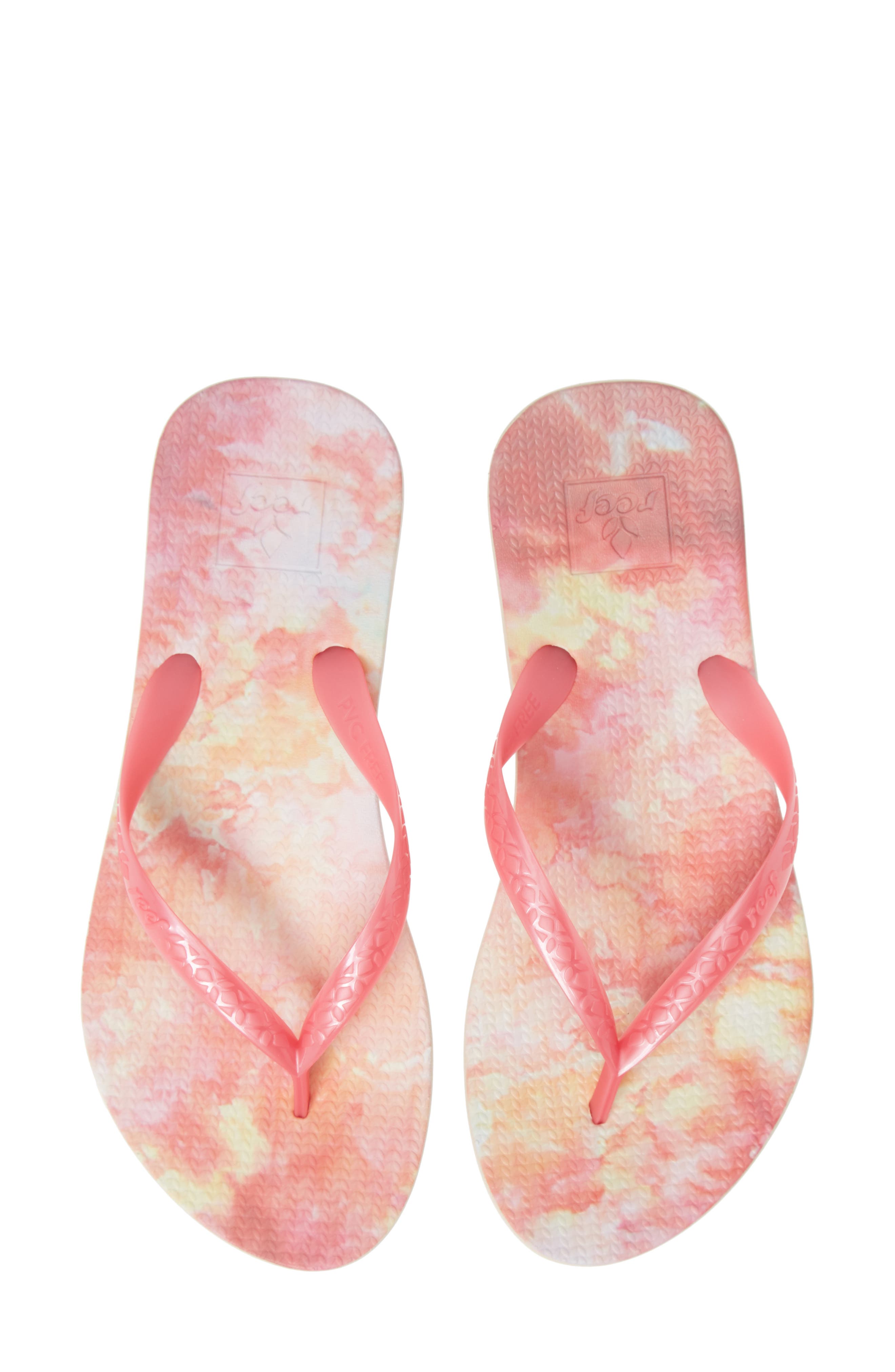 Reef Escape Lux Print Flip Flop, Pink