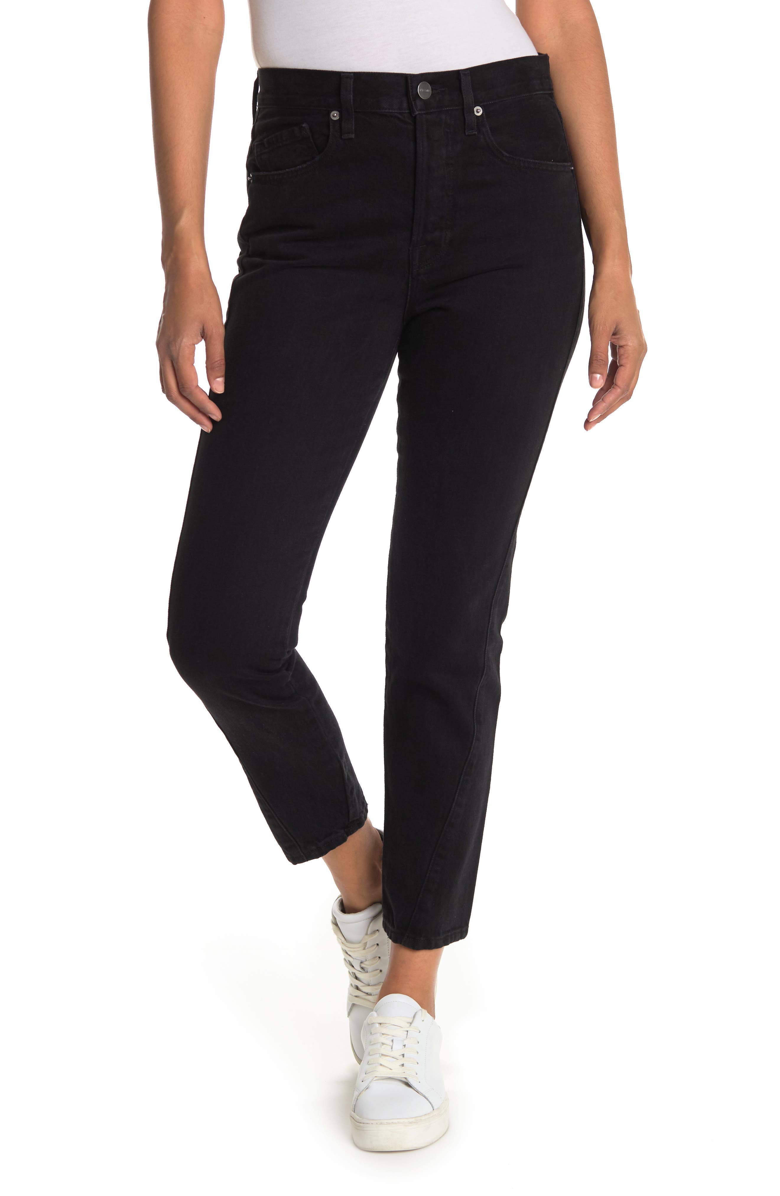 frame le original skinny twist jeans