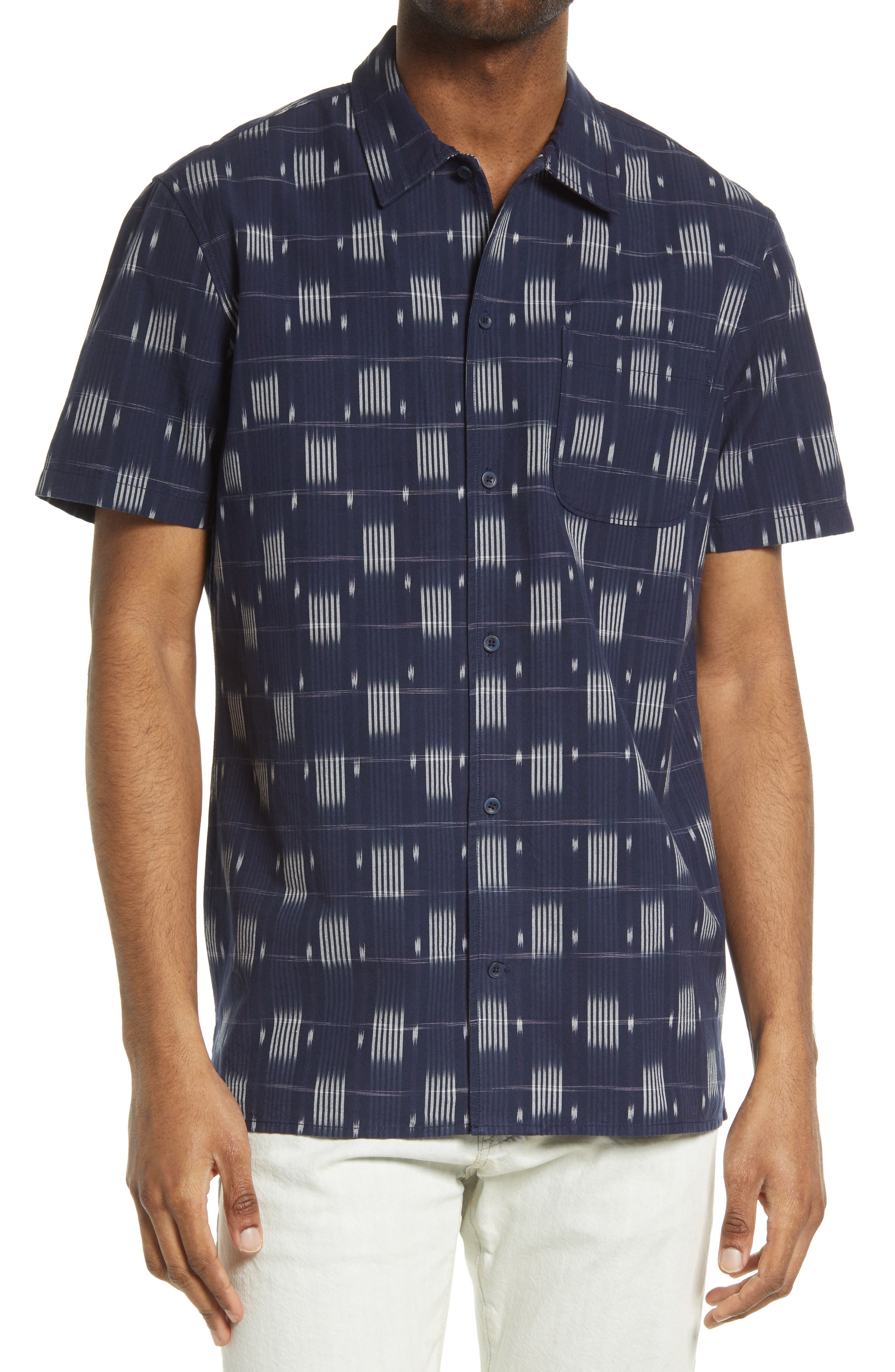 Zimaes-Men Silm Fit Hawaiian Floral Print Beachwear Short Sleeve Western Shirt
