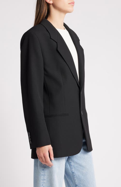 Frame Denim Grandfather Blazer In Black