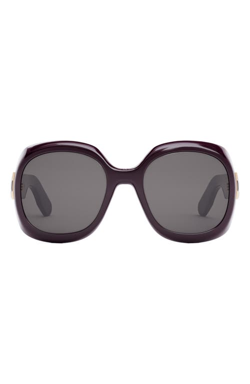 Dior Lady 95.22 R2i 58mm Round Sunglasses In Black