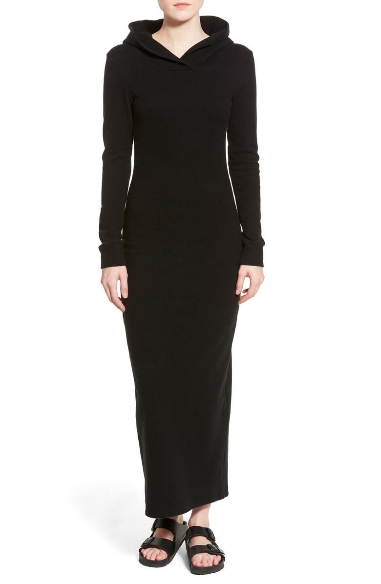 James Perse Hooded Long Sleeve Maxi Dress | Nordstrom