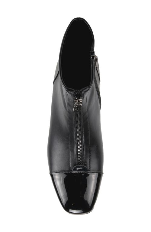 Azura By Spring Step Mozza Cap Toe Bootie In Black