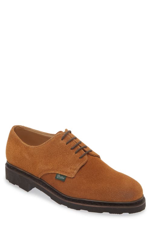 PARABOOT Arles Lug Sole Derby Velours Whiskey at Nordstrom,