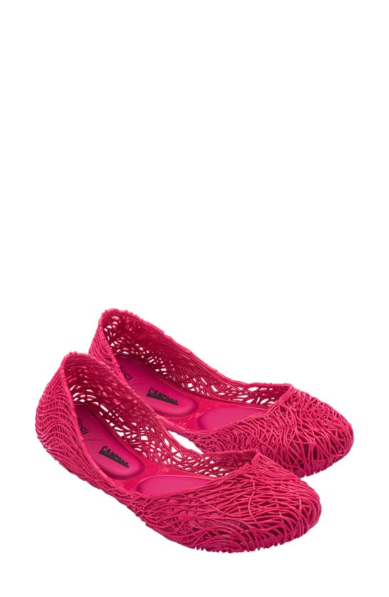 Shop Melissa Campana Flow Flat In Pink/ Pink