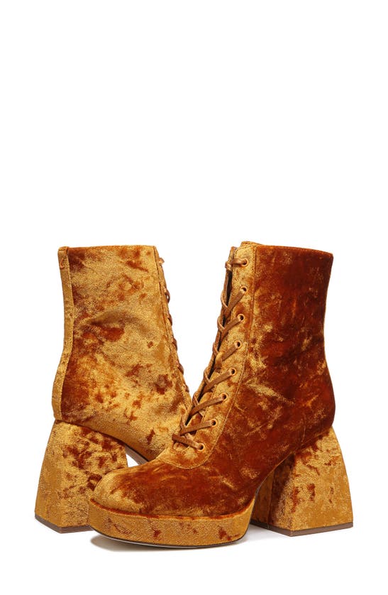 Circus Ny Kia Block Heel Bootie In Orange