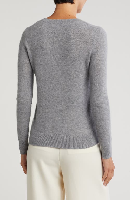 Shop Nordstrom Crewneck Cashmere Sweater In Grey Heather