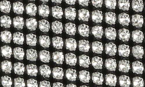 Jessica Mcclintock Crystal Embellished Shoulder Bag In Black/silver