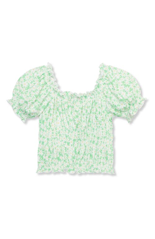 Peek Aren'T You Curious Kids' Floral Print Smocked Top at Nordstrom,