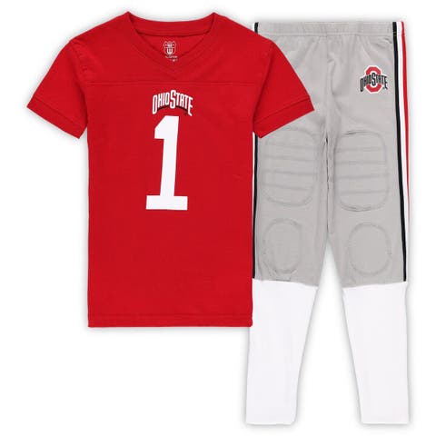 Toddler Russell Athletic Scarlet Ohio State Buckeyes Team Football