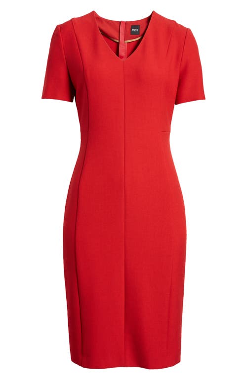 Shop Hugo Boss Boss Damaisa Sheath Dress In Hope