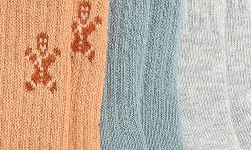 Shop Skims 3-pack Sport Socks In Gingerbread Multi