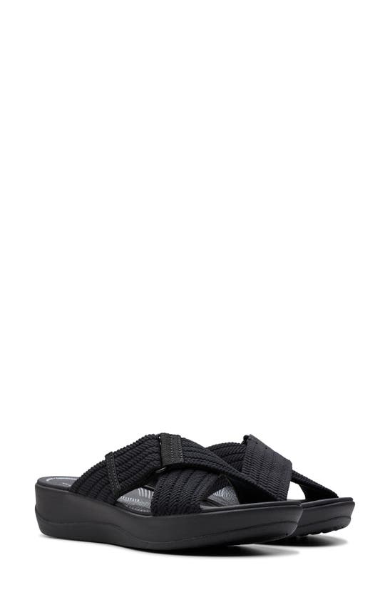 Shop Clarks Arla Wave Sandal In Black