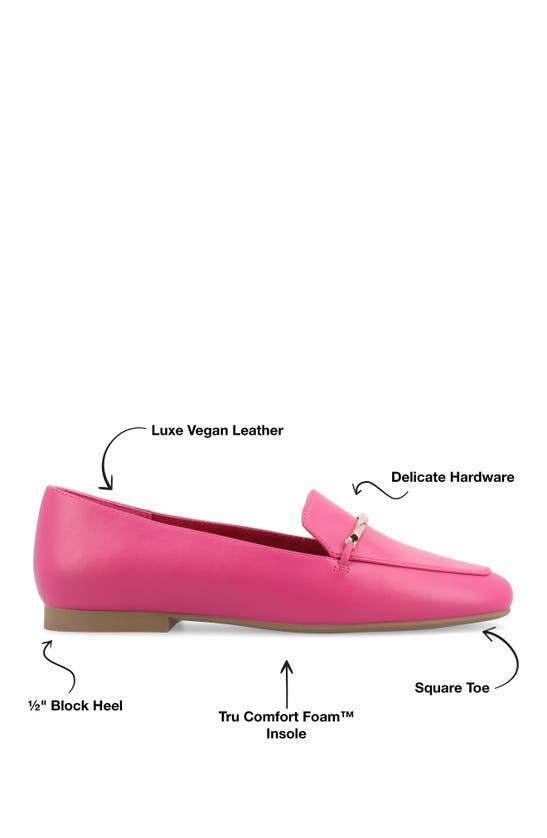 Shop Journee Collection Tru Comfort Foam Wrenn Flat In Fuchsia