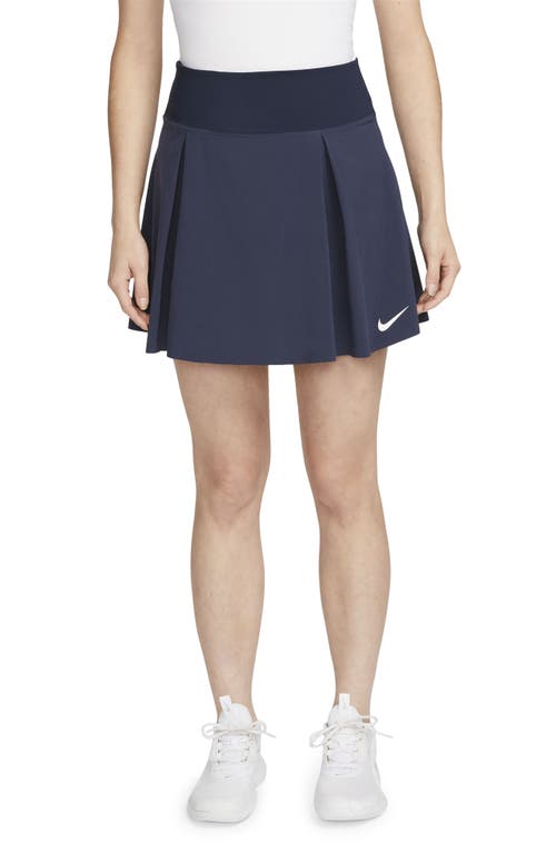 Nike Club Dri-fit Skirt In Obsidian/white