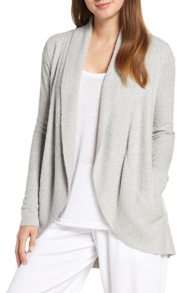  CozyChic Lite<sup>Â®</sup> Circle Cardigan, Main, color, HE PEWTER/ PEARL