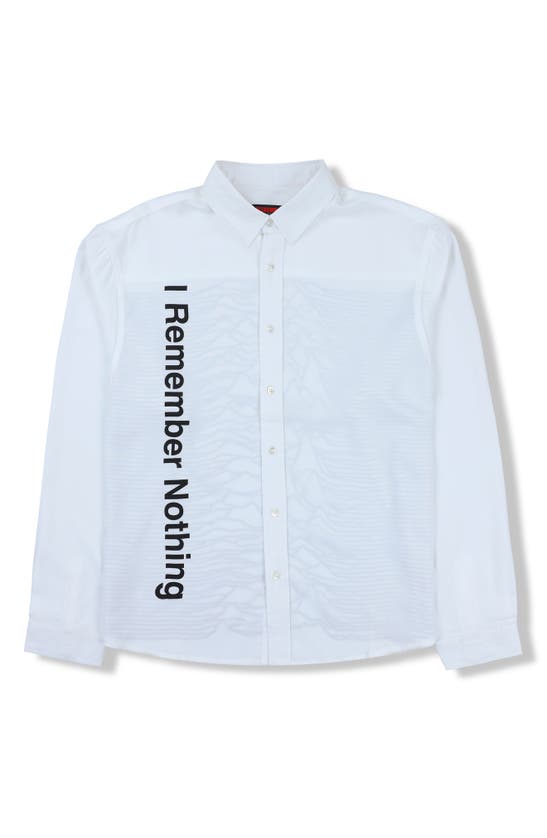 Shop Pleasures Nothing Button-down Shirt In White