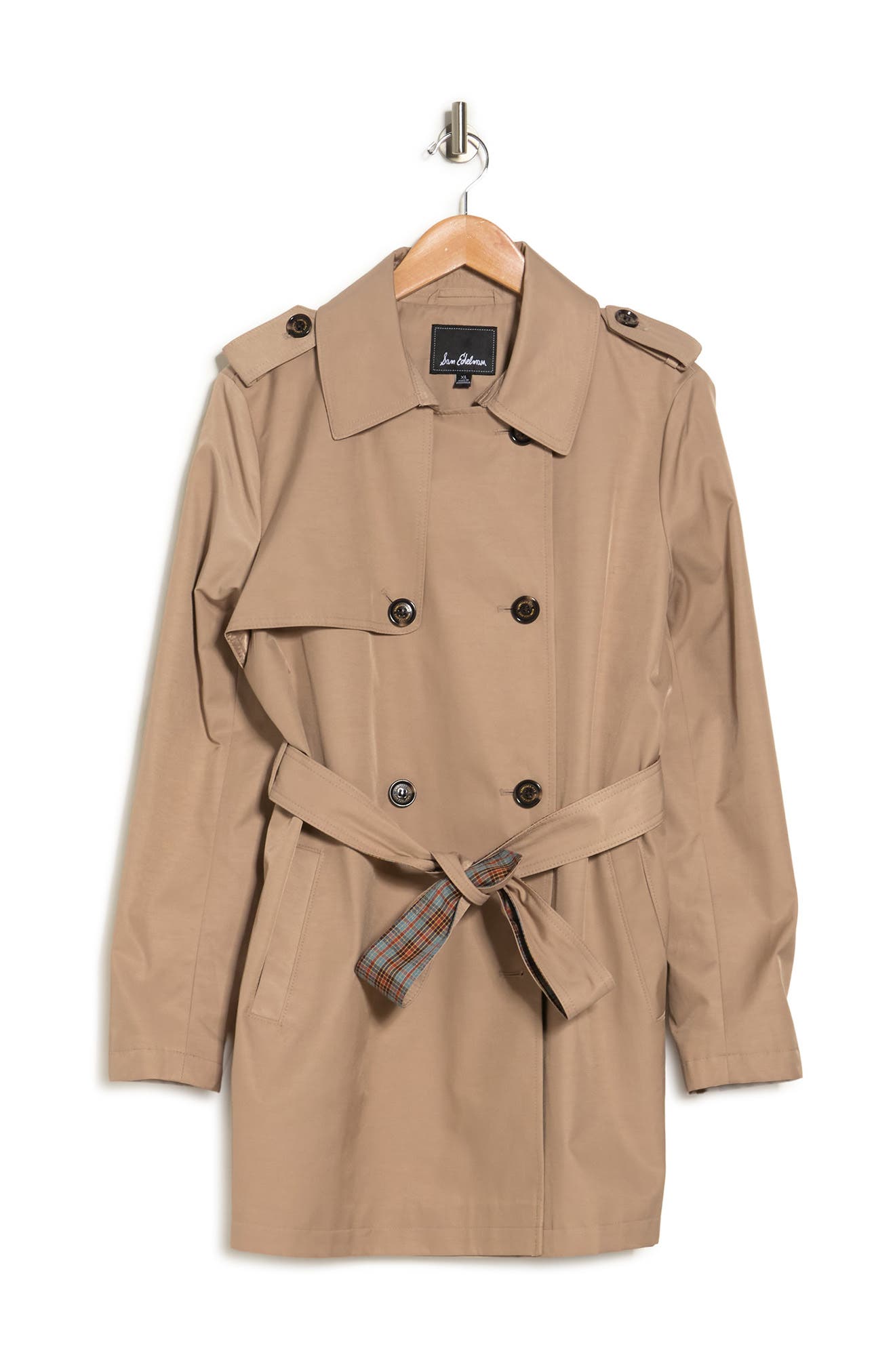 sam edelman short trench coat