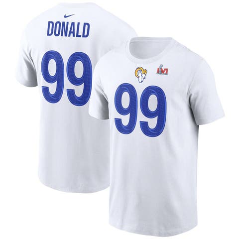 Youth Aaron Donald Royal Los Angeles Rams Mainliner Player Name & Number  T-Shirt