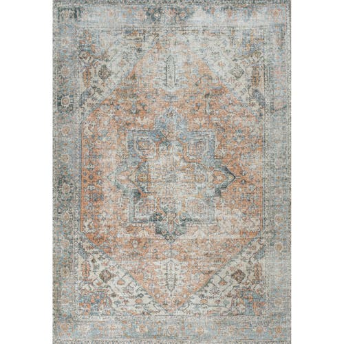 JONATHAN Y JONATHAN Y ARMAE DISTRESSED MEDALLION CHENILLE MACHINE-WASHABLE AREA RUG