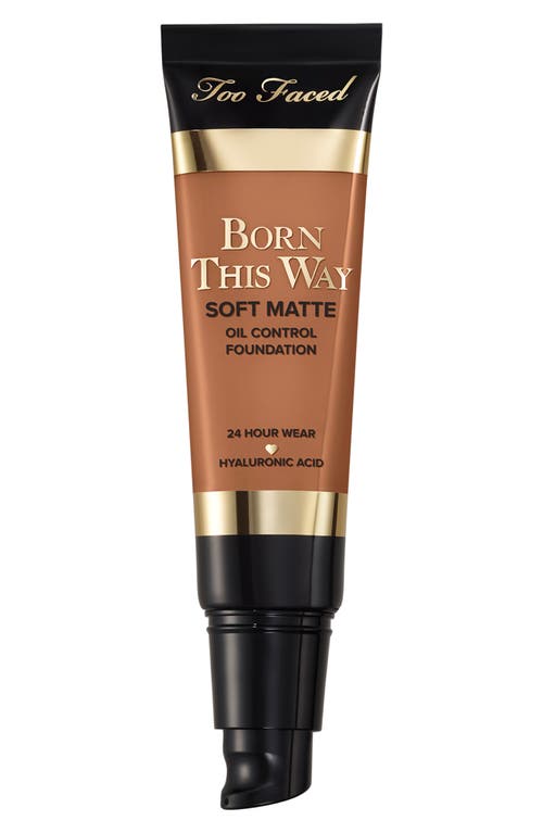 Shop Too Faced Born This Way Soft Matte Oil Control Foundation In Honey