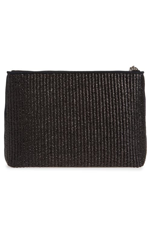 Givenchy Raffia Travel Pouch In Black