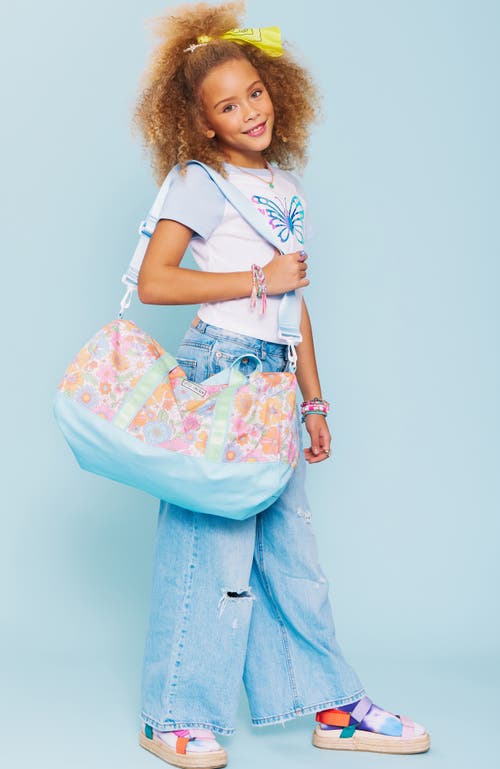 Little Chicken Kids' Floral Travel Duffle In Pastel Multi