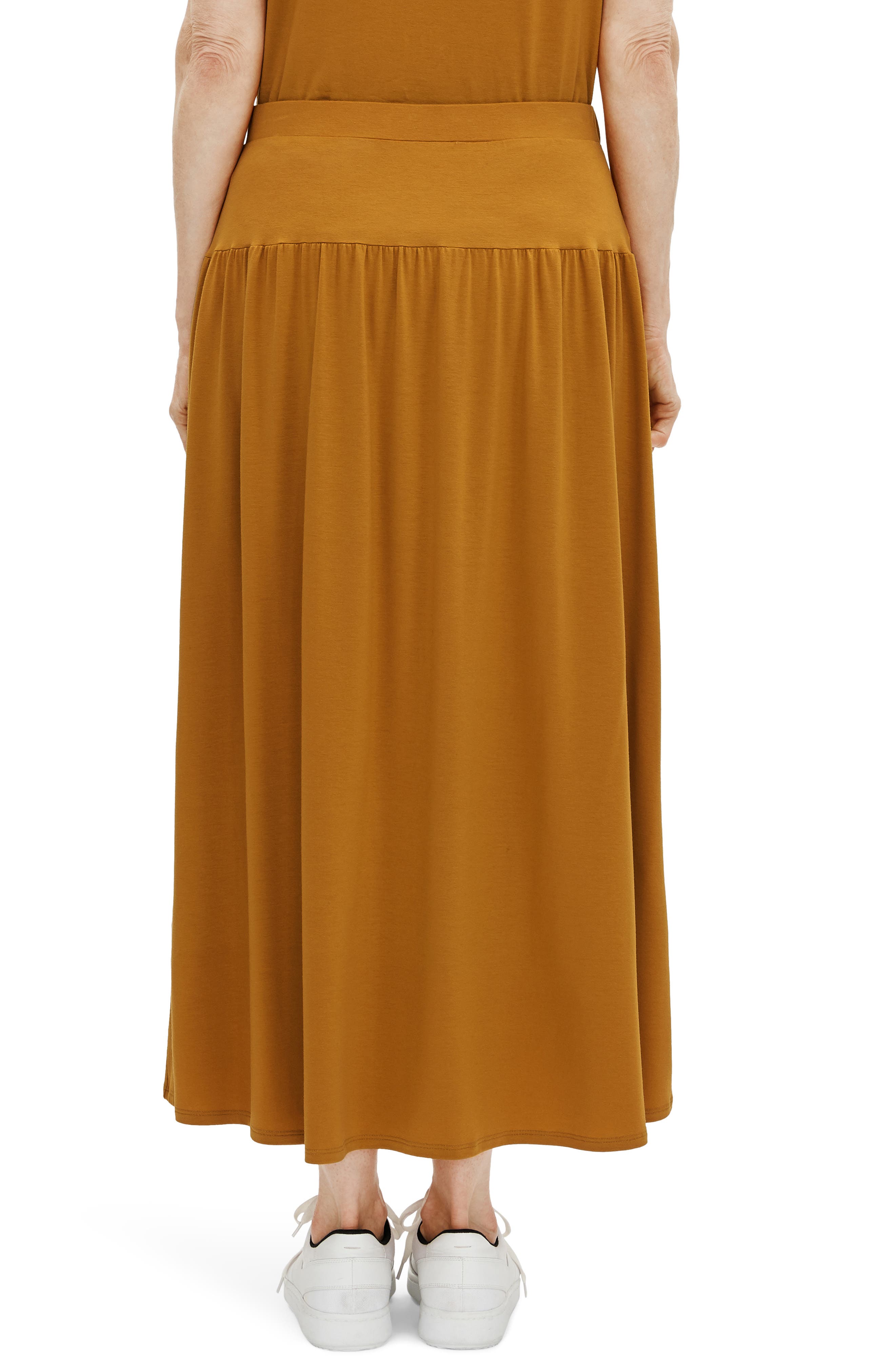 Eileen Fisher Fine Jersey Flare Midi Skirt Nordstrom Rack
