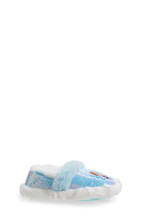 Shop Tucker + Tate Kids' Frozen Faux-fur Slipper In Blue