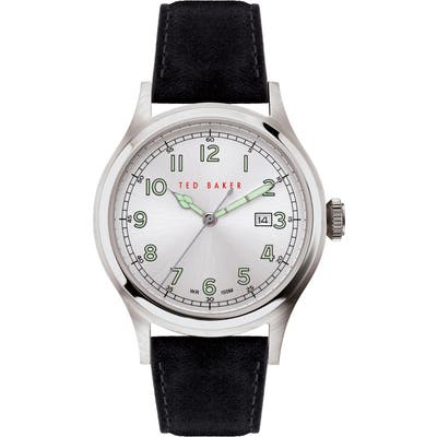 Ted Baker London Lngisla Leather Strap Watch, 42Mm