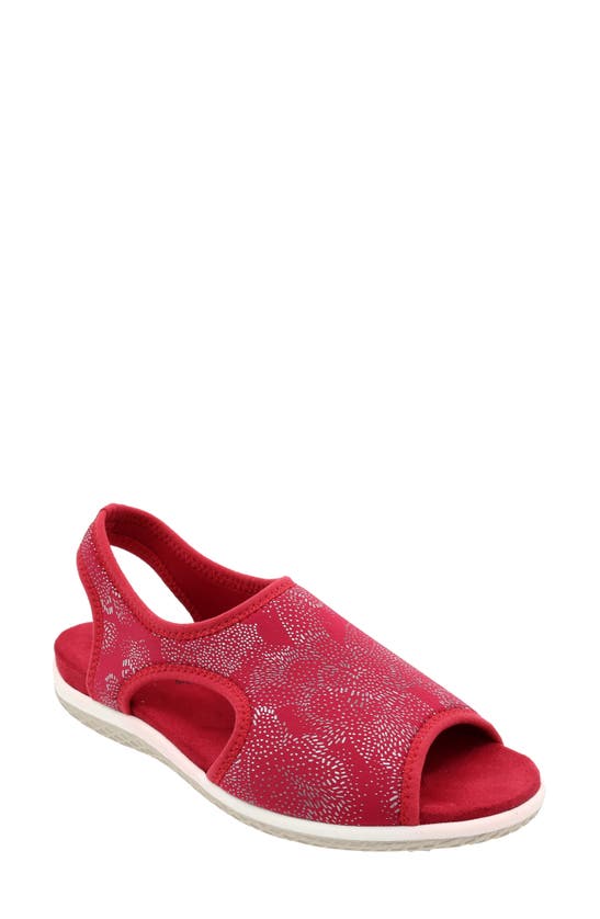 Shop David Tate Stretch Slingback Sandal In Red