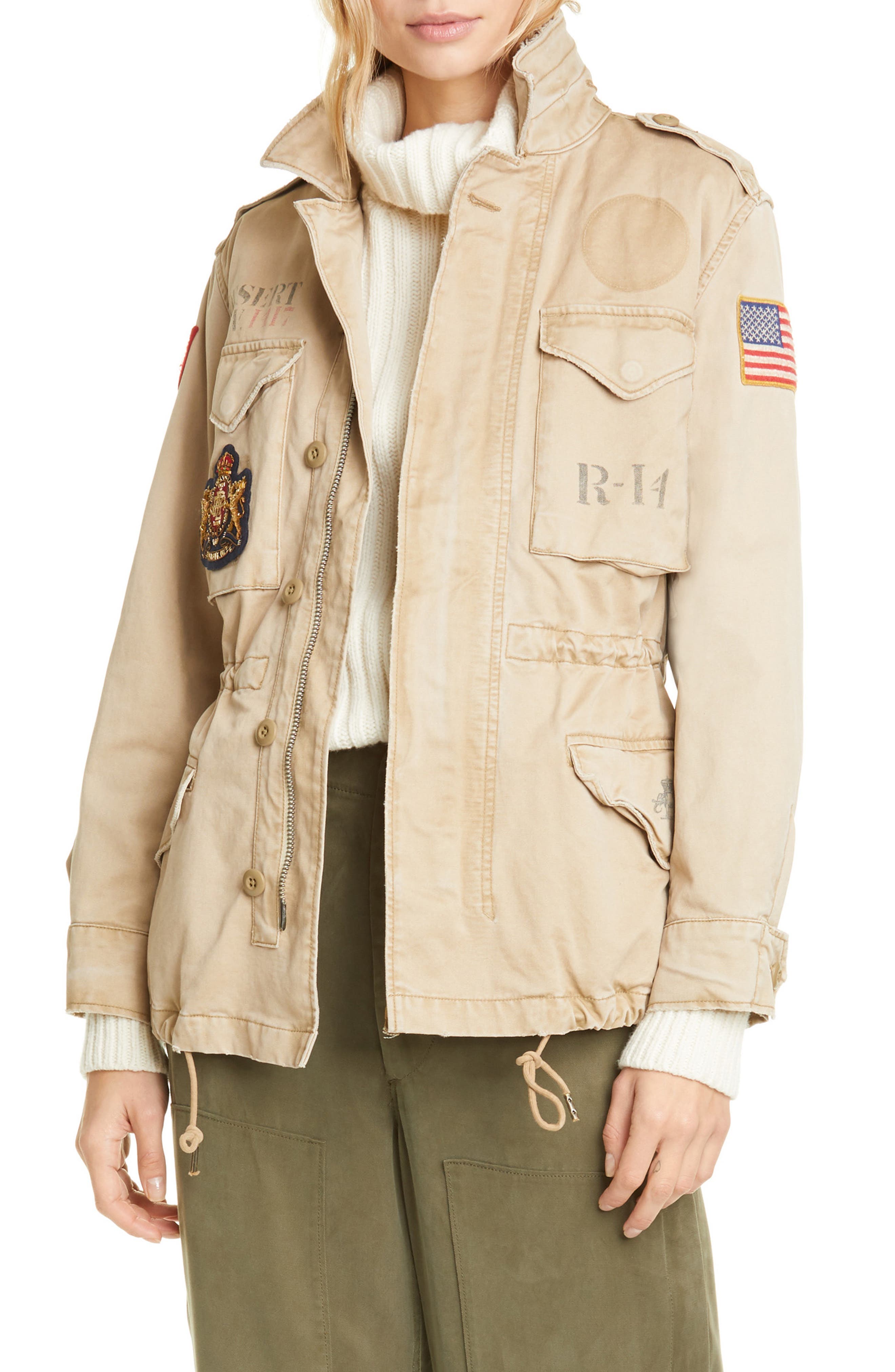 polo ralph lauren women's military jacket
