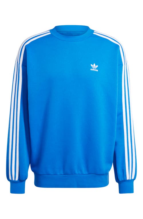 Shop Adidas Originals Adicolor Oversize Crewneck Sweatshirt In Blue